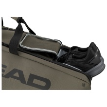 Head Tennis-Racketbag Pro X Racquet Bag L (Schlägertasche, 2 Hauptfächer) 2024 thymegrün/schwarz 9er